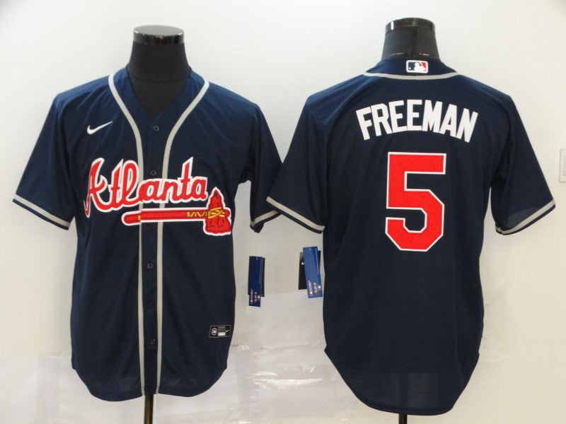 Men's Atlanta Braves Freedie Freeman #5 MLB White Replica Jerseys