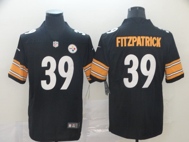 Men's Pittsburgh Steelers Minkah Fitzpatrick #39 Black Game Jerseys