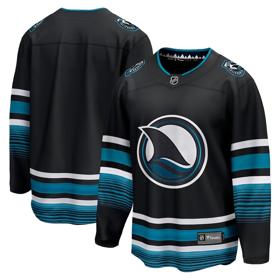 Men's San Jose Sharks Fanatics Black Alternate Premier Breakaway Jersey