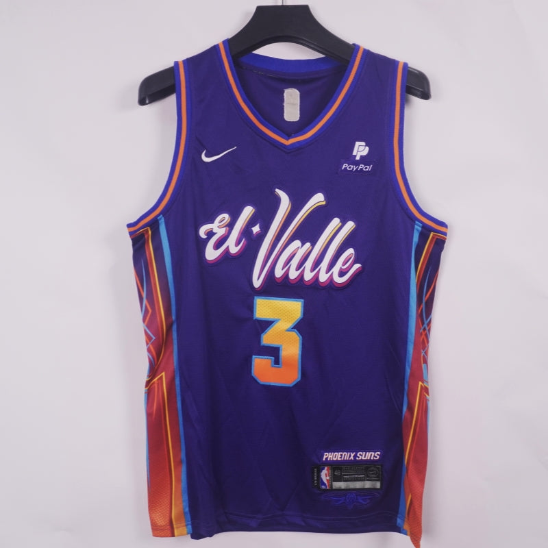Men's Phoenix Suns Chris Paul #3 Purple 2023/24 Swingman Jerseys - City Edition