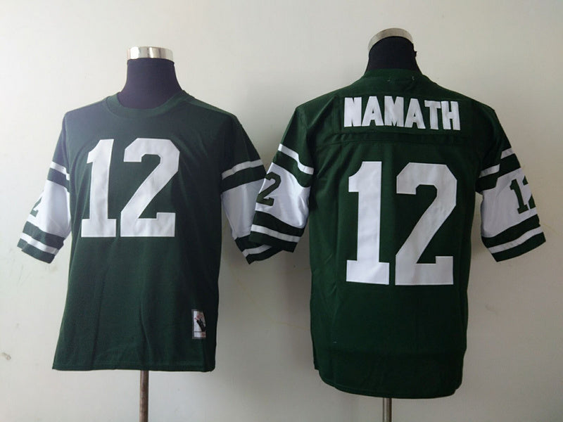 Men's New York Jets Joe Namath Mitchell & Ness Green Legacy Replica Jerseys