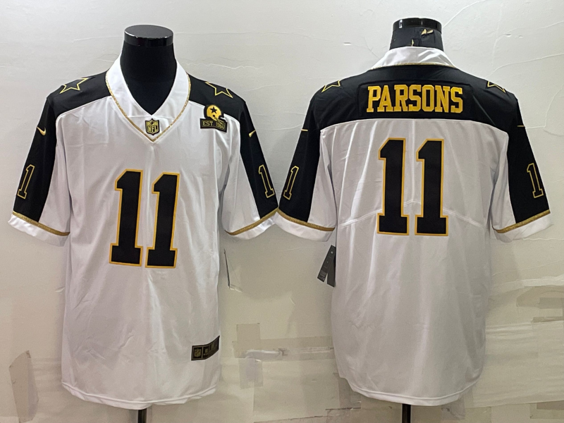Men's Dallas Cowboys Micah Parsons #11 White Game Player Jerseys