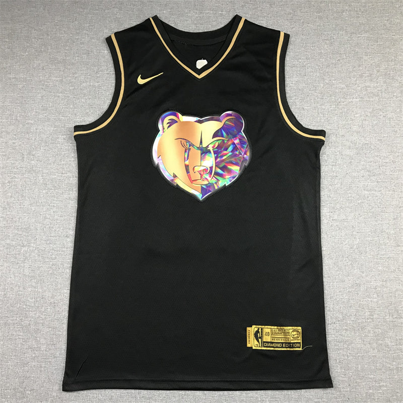 Men's Memphis Grizzlies Ja Morant #12 Black Diamond Swingman Authentic Jerseys