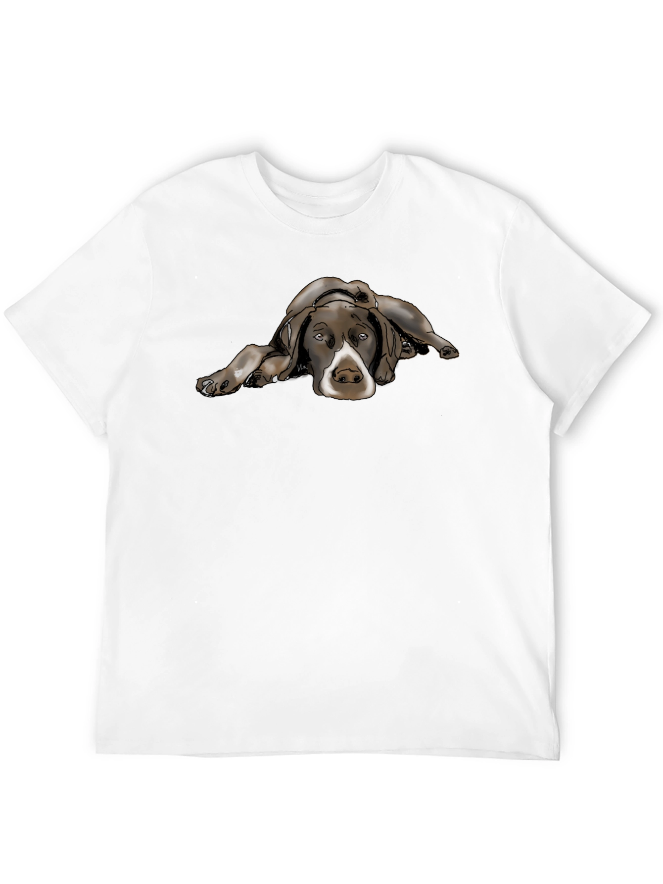 Cool Dog Graphic Black T-Shirt