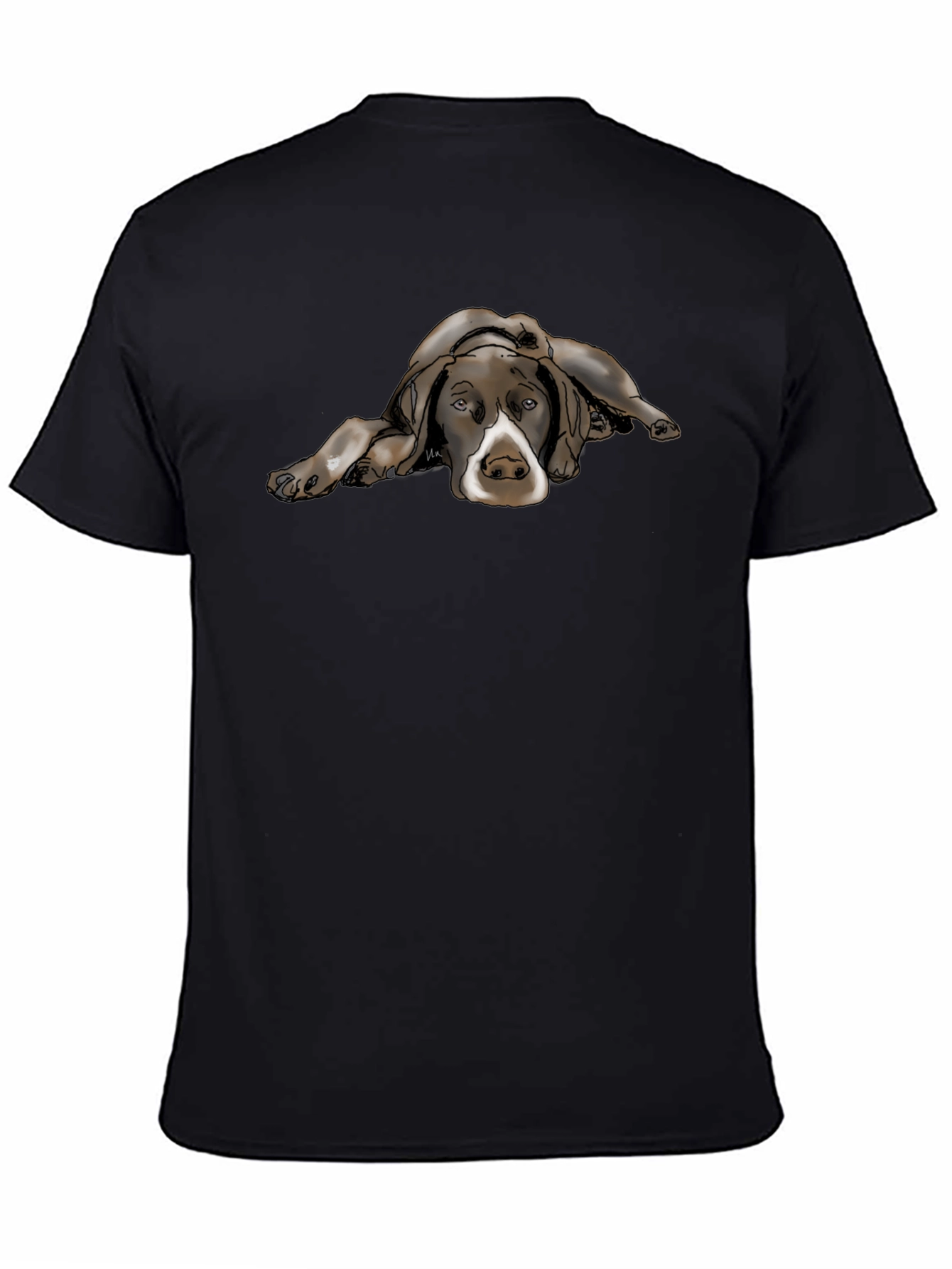 Cool Dog Graphic Black T-Shirt