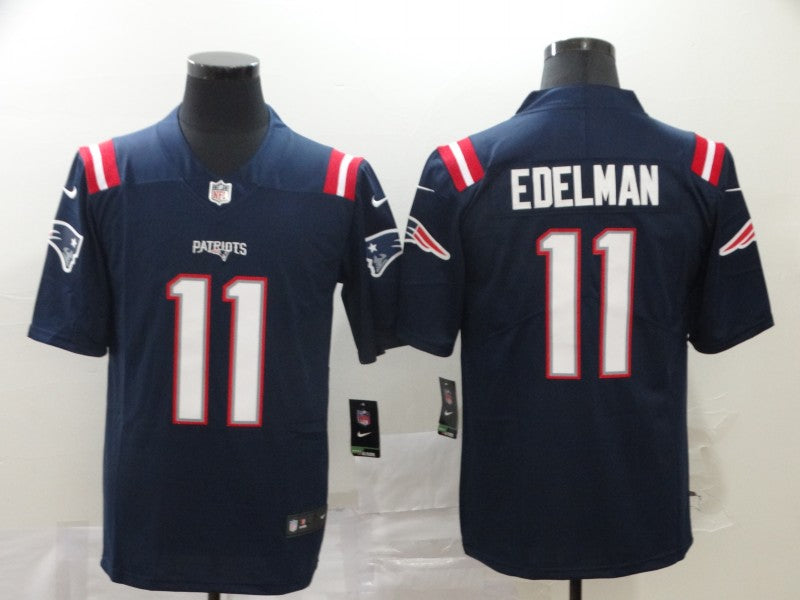 Men's New England Patriots Julian Edelman #11 Navy Game Jerseys