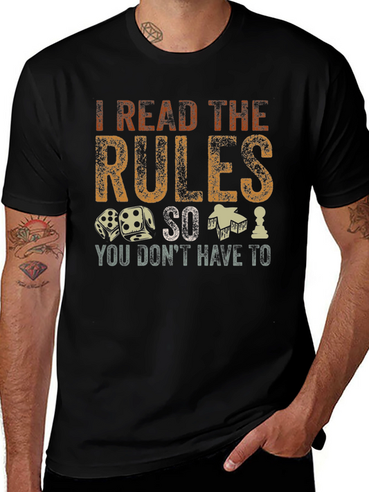 I Read the Rules T-Shirt - Gamer Tee
