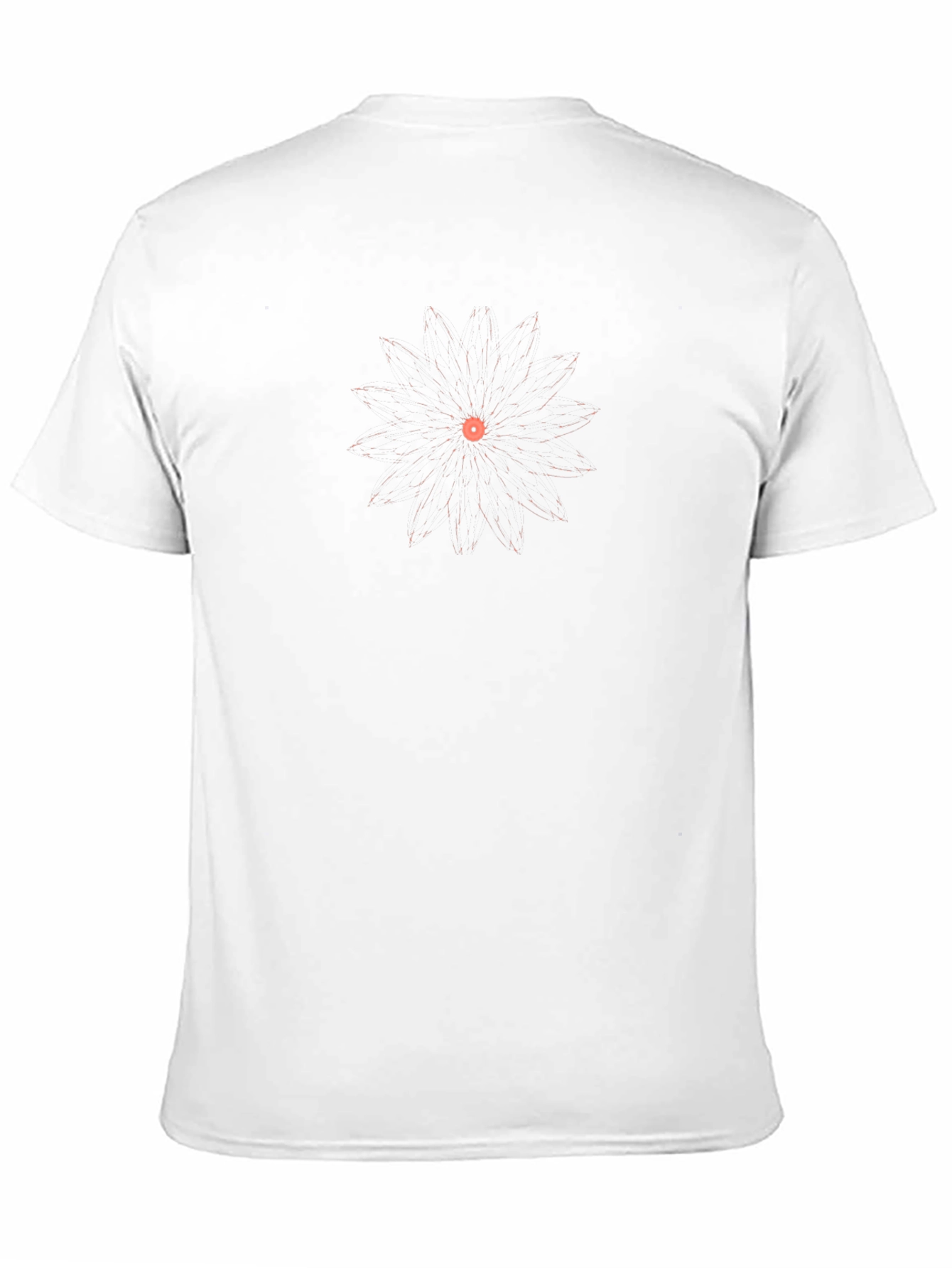 Geometric Floral Tee - Black Cotton Casual Top