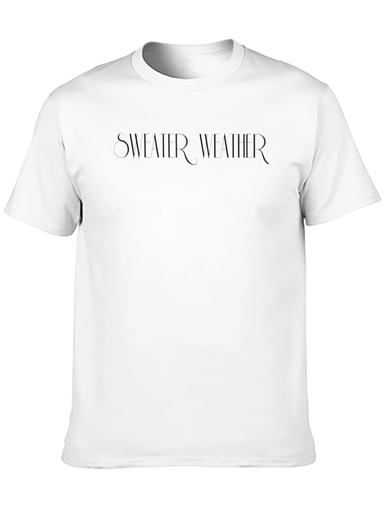 Black Sweater Weather Graphic T-Shirt