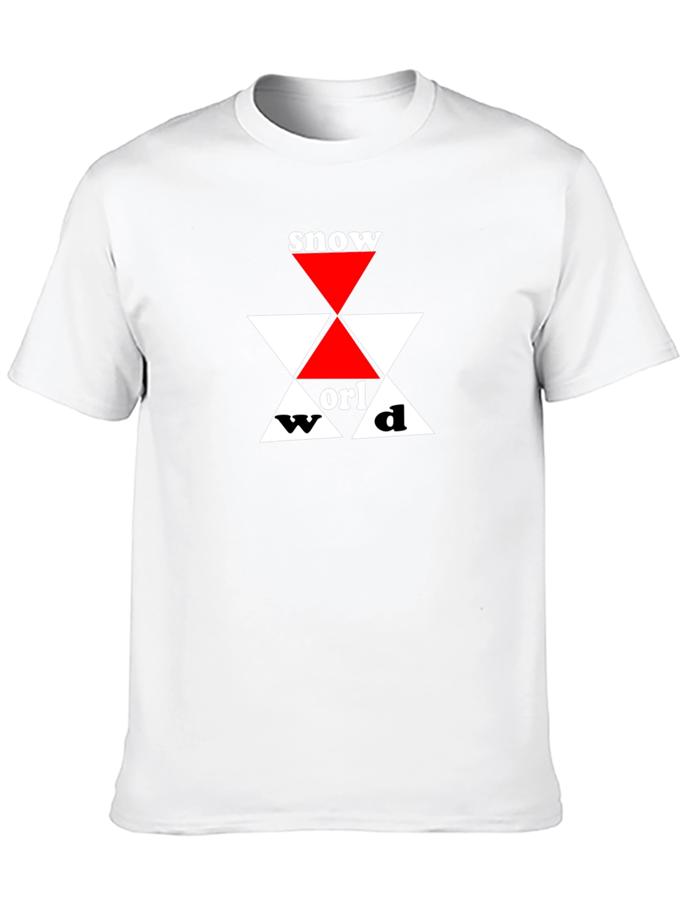 Snow World Graphic Tee - Black Cotton T-Shirt