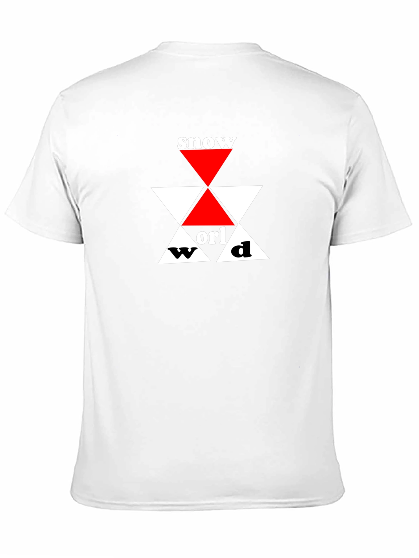 Snow World Graphic Tee - Black Cotton T-Shirt