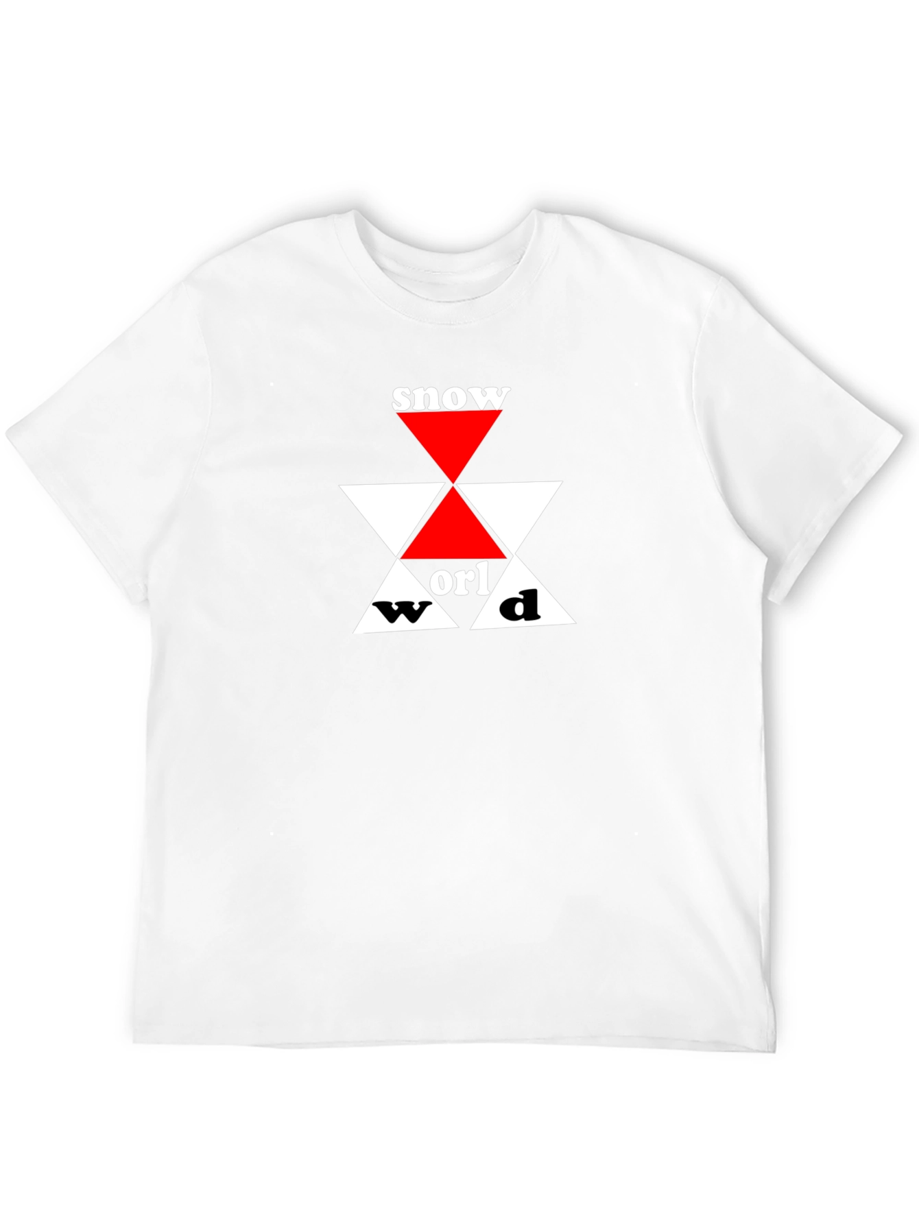 Snow World Graphic Tee - Black Cotton T-Shirt