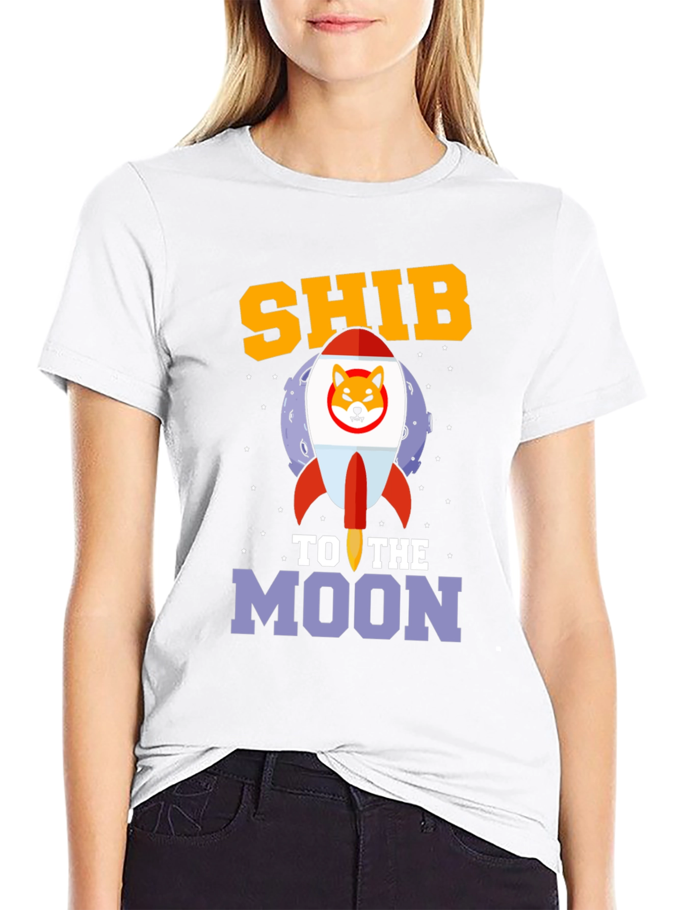 Shib To The Moon Graphic Tee