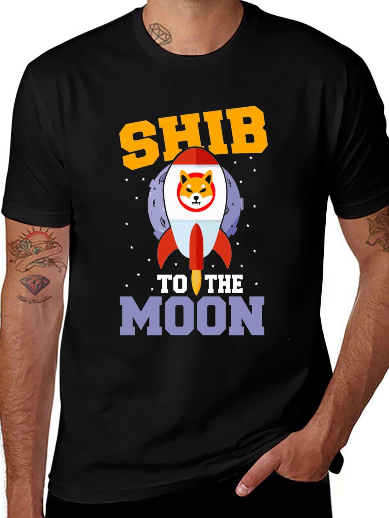 Shib To The Moon Graphic Tee