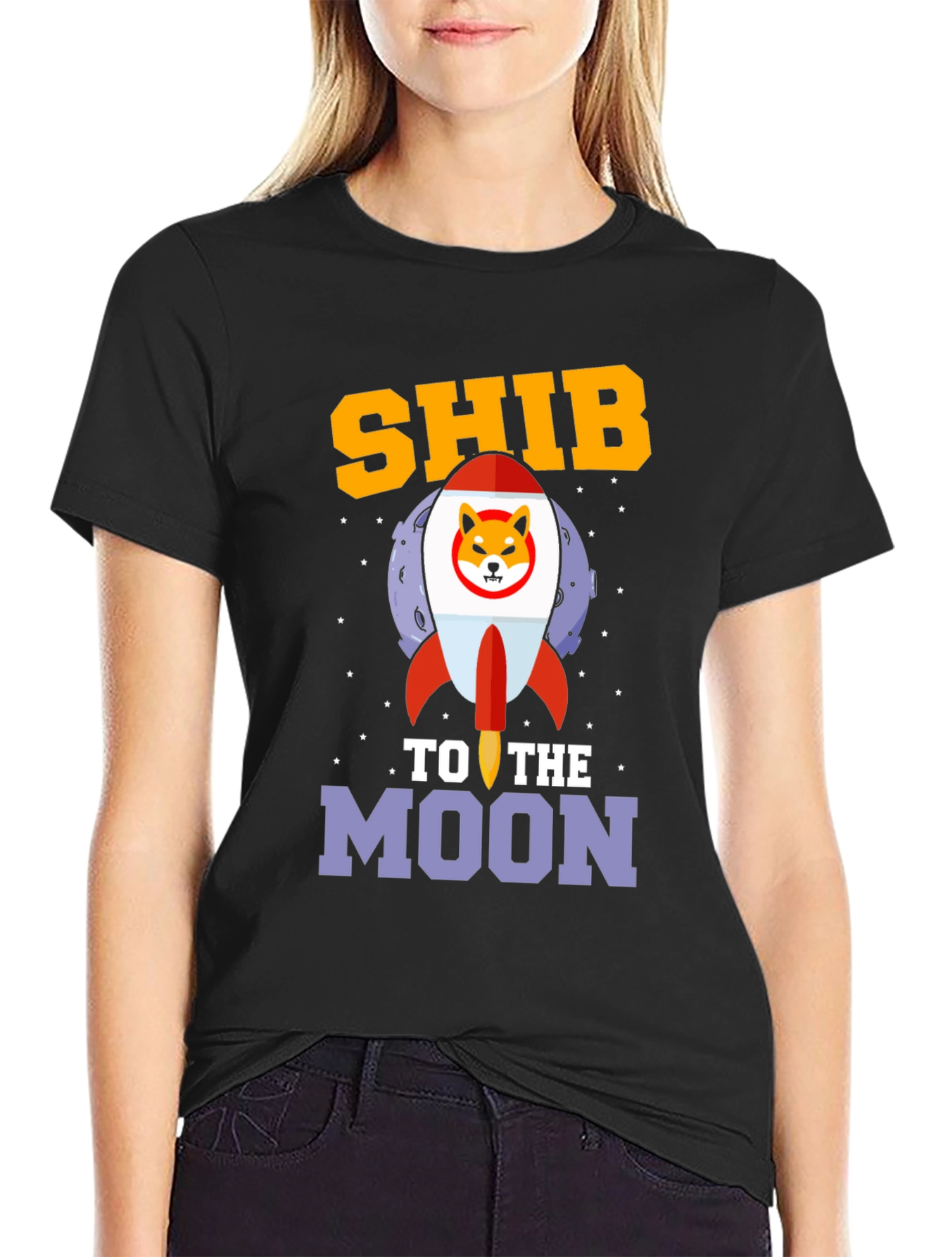 Shib To The Moon Graphic Tee
