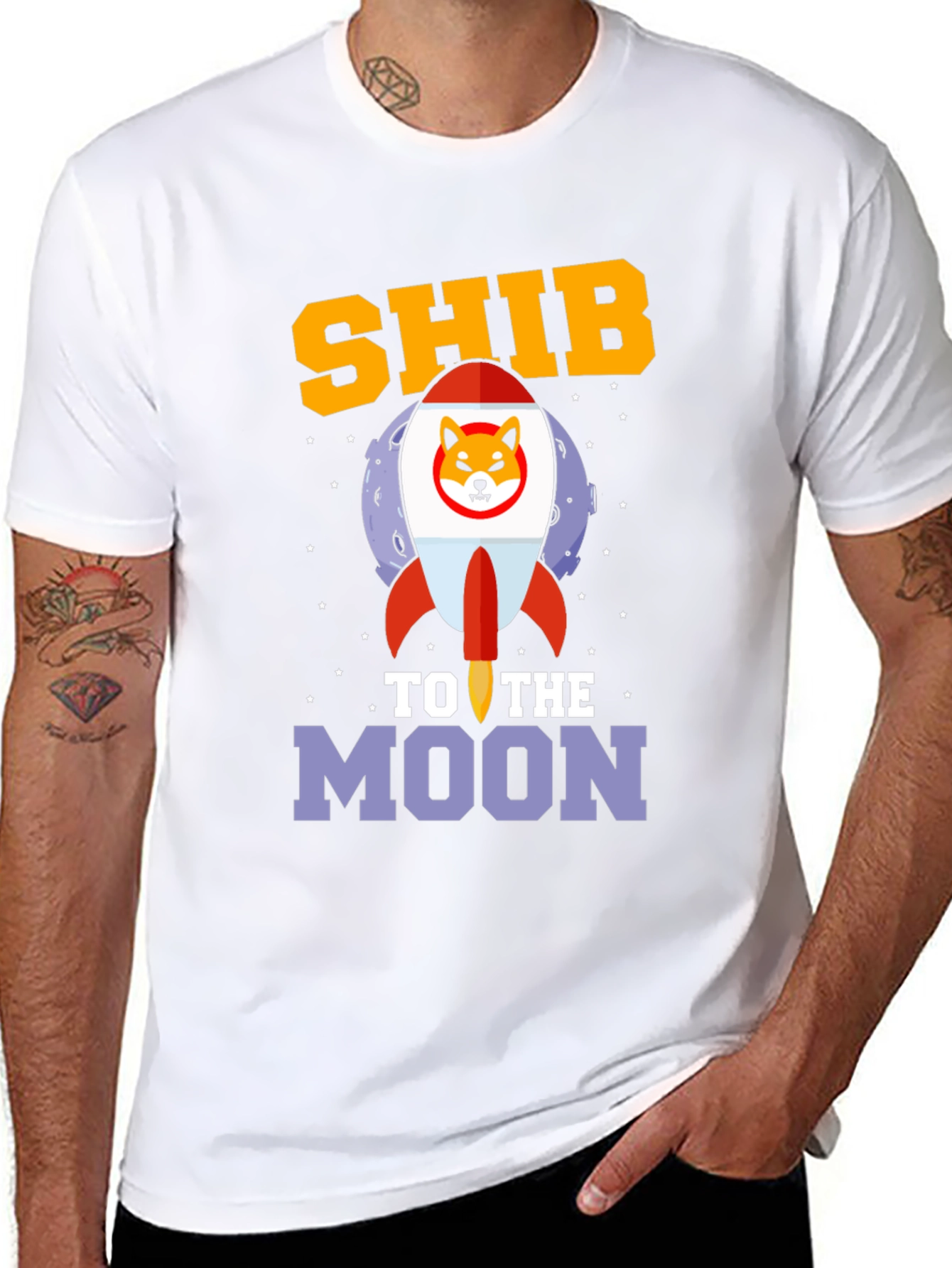 Shib To The Moon Graphic Tee