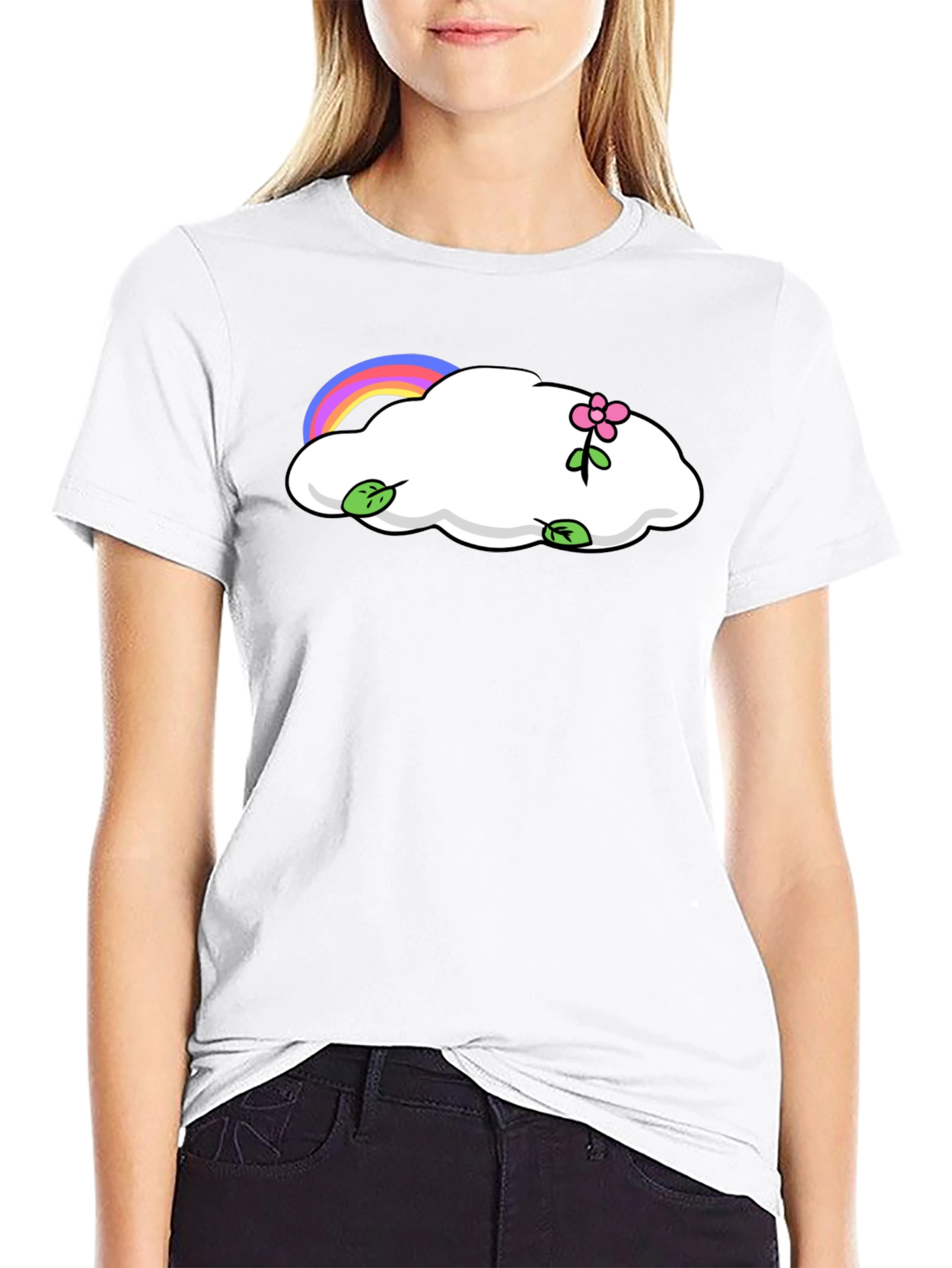 Cloud & Rainbow Graphic Tee
