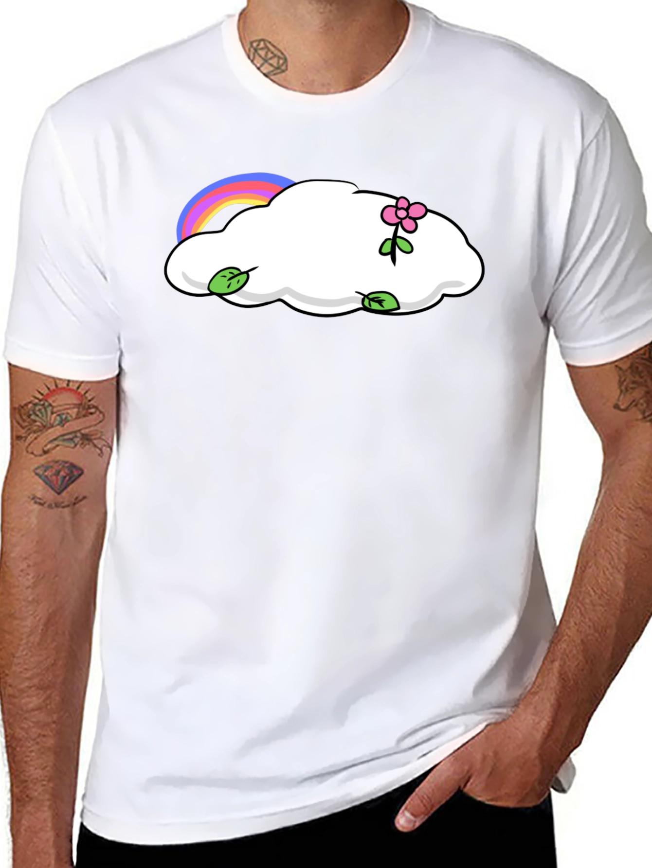 Cloud & Rainbow Graphic Tee