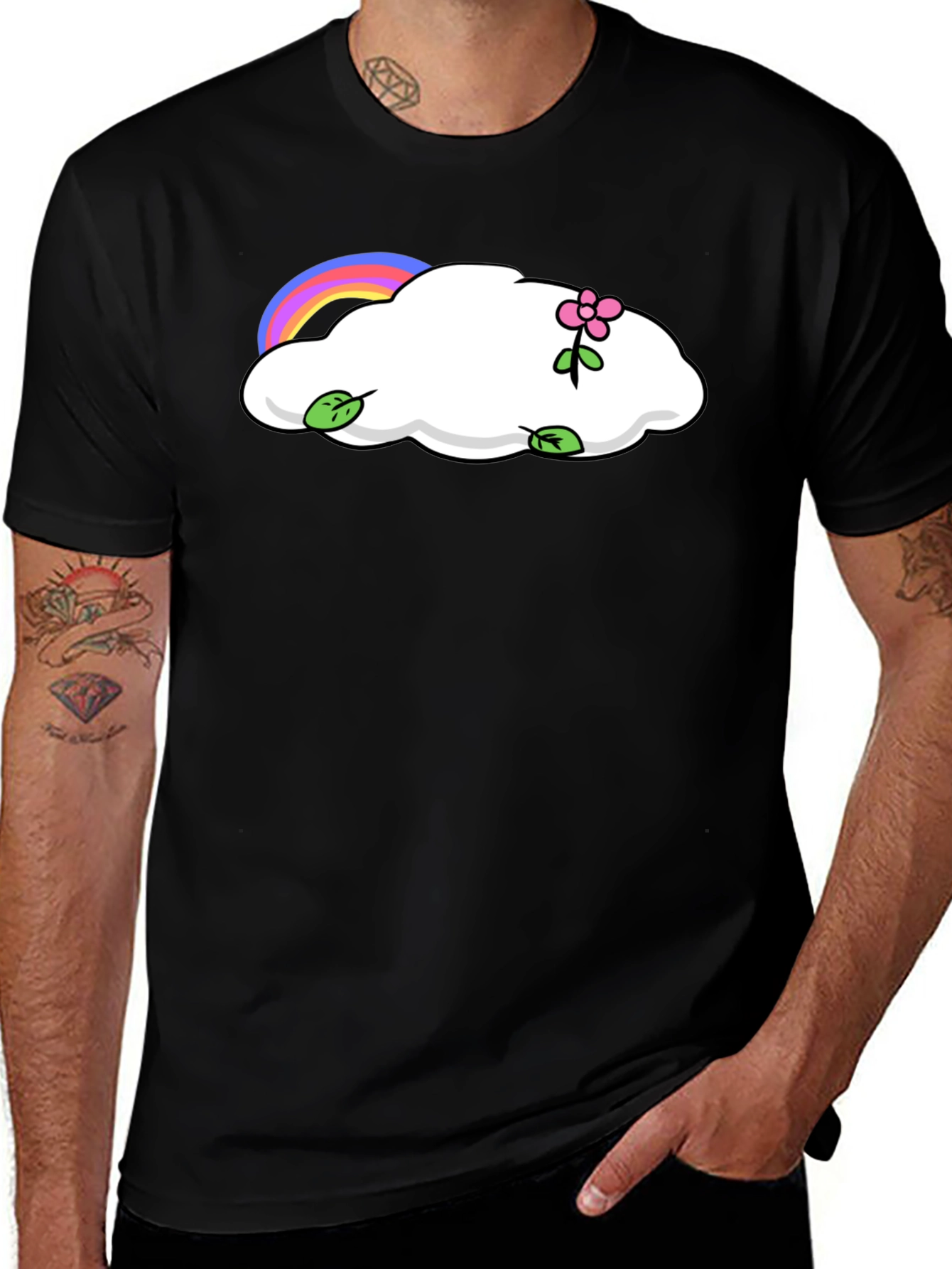Cloud & Rainbow Graphic Tee