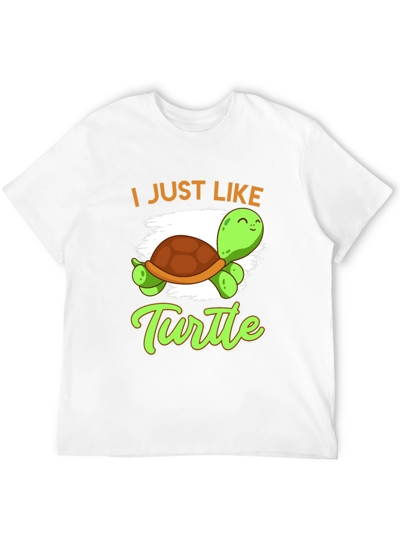 I Just Like Turtle Graphic T-Shirt