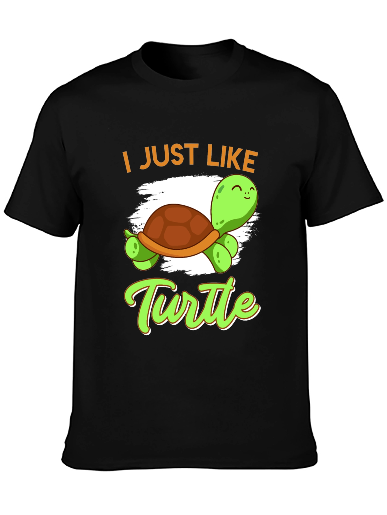 I Just Like Turtle Graphic T-Shirt