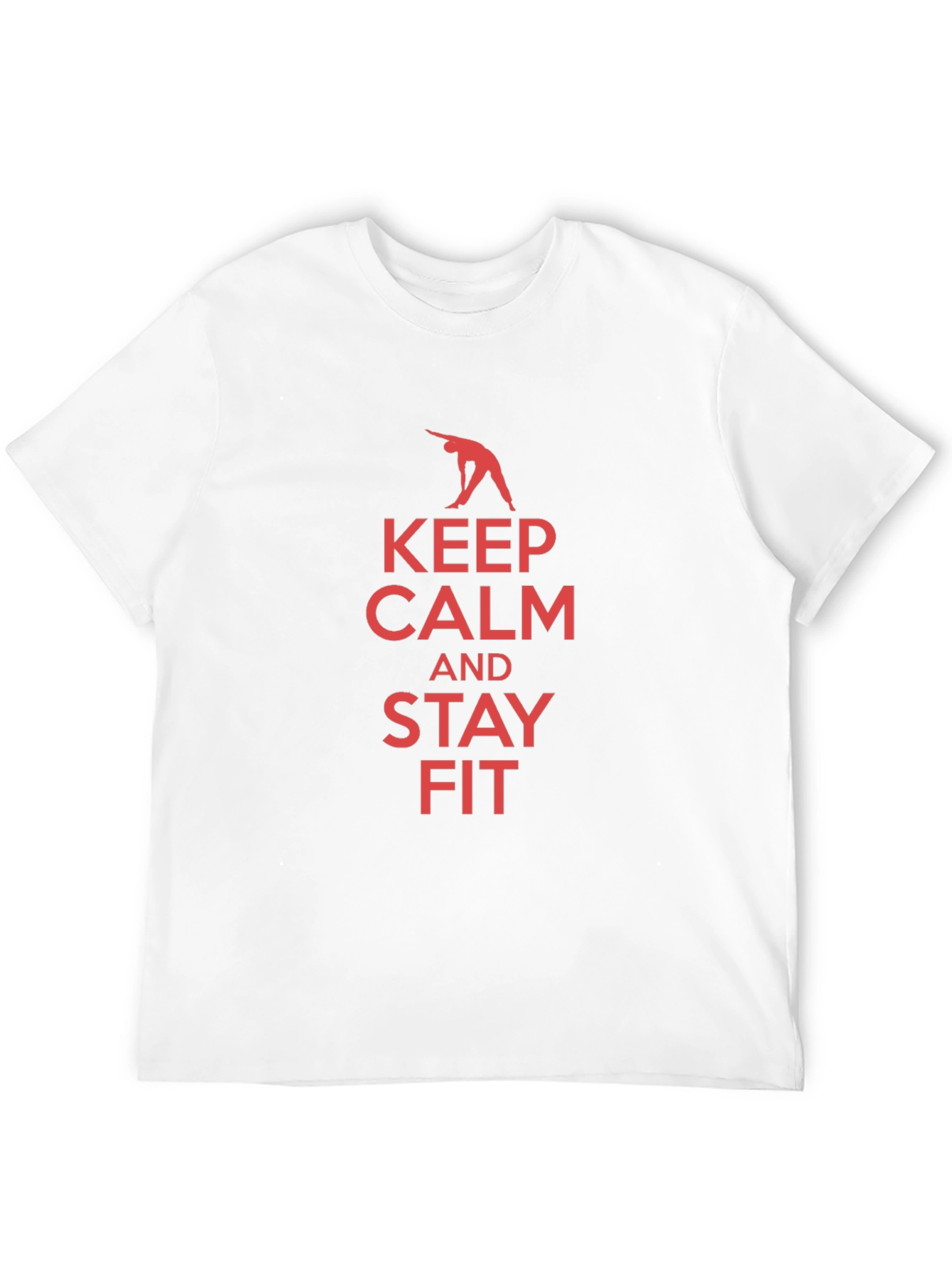 Keep Calm and Stay Fit Black T-Shirt