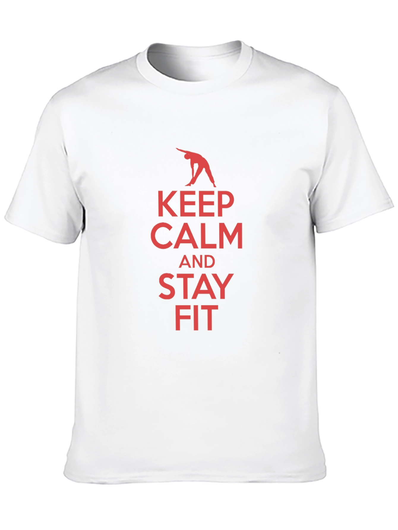 Keep Calm and Stay Fit Black T-Shirt