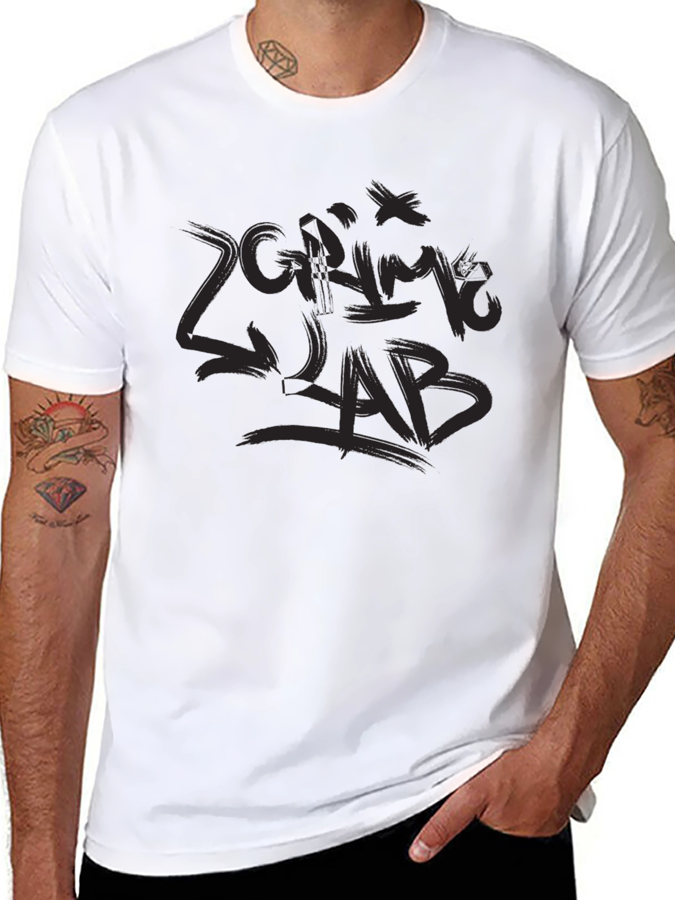 Graphic Black T-Shirt - ZGRIME LAB