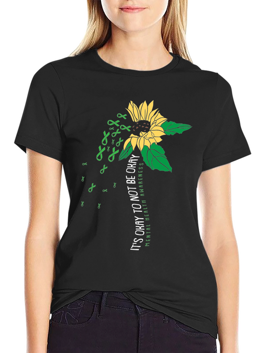 Mental Health Awareness Sunflower T-Shirt