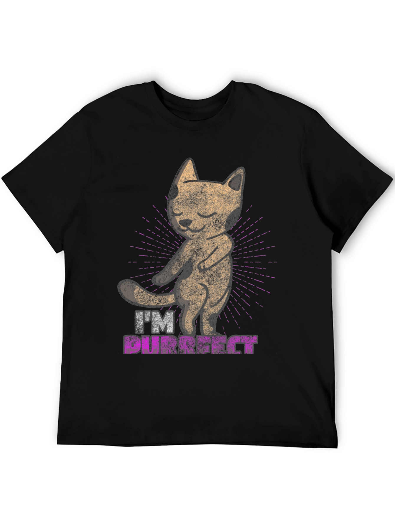 Purrfect Cat T-Shirt - Cute Kitten Design