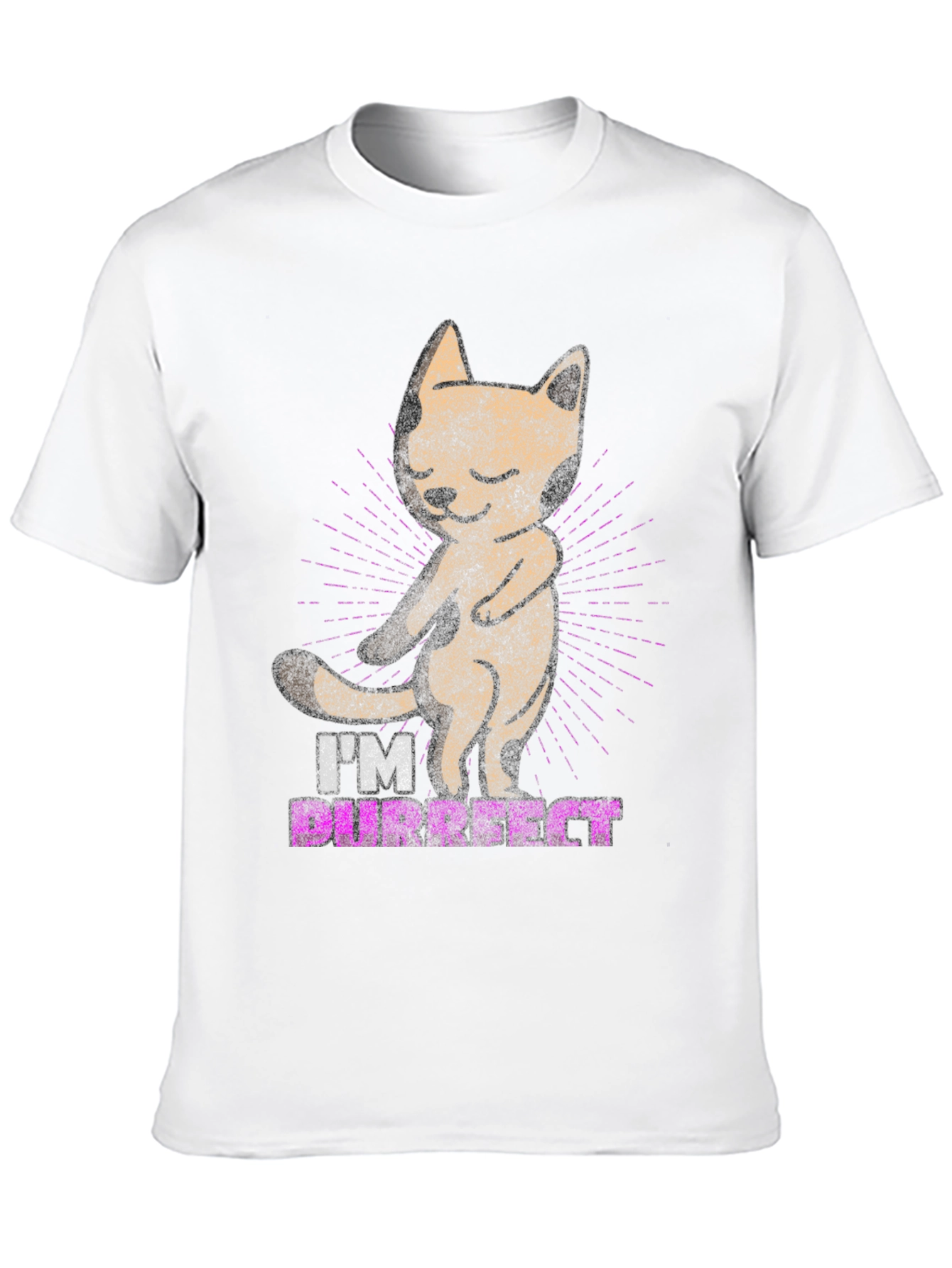 Purrfect Cat T-Shirt - Cute Kitten Design