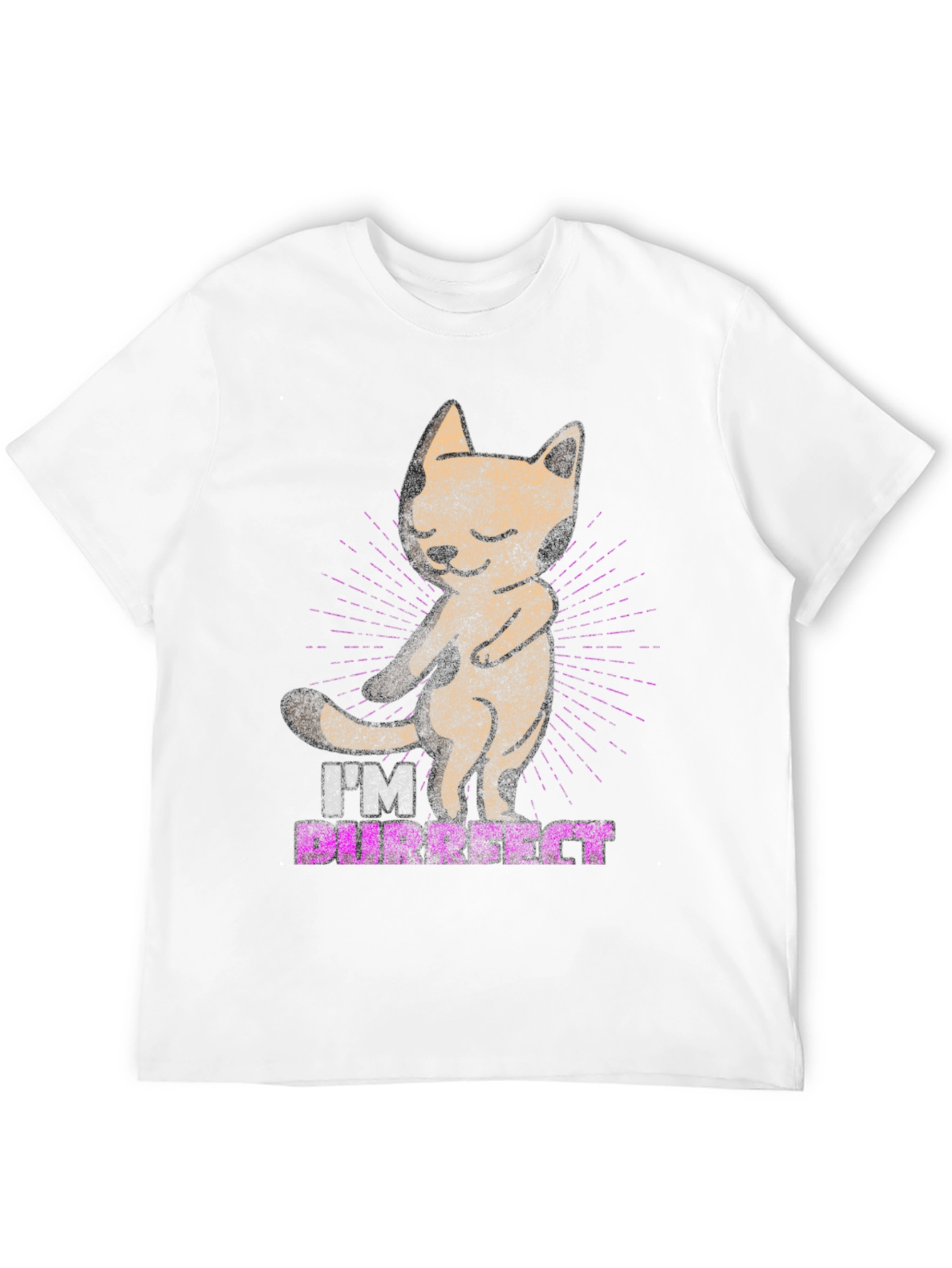 Purrfect Cat T-Shirt - Cute Kitten Design