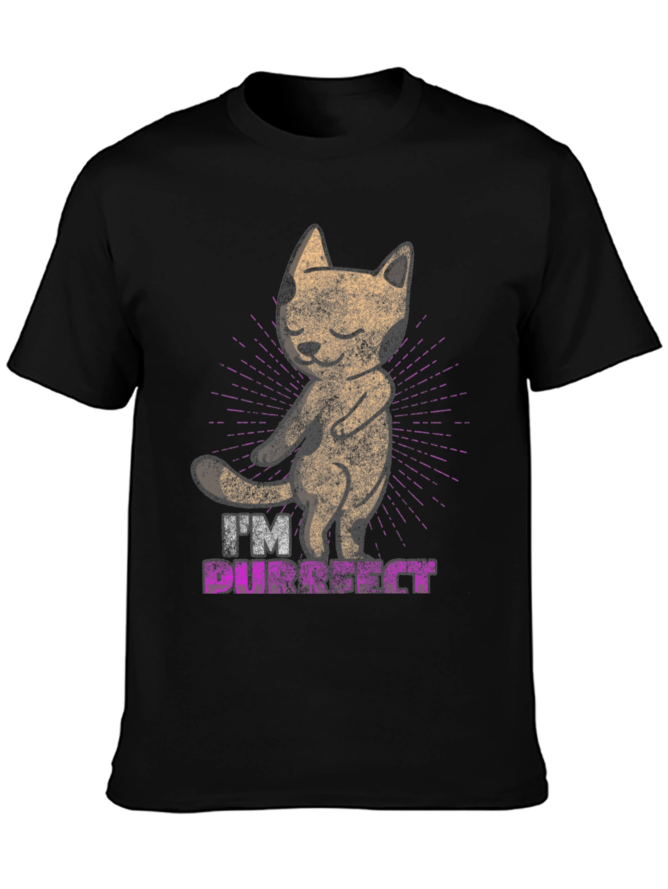 Purrfect Cat T-Shirt - Cute Kitten Design