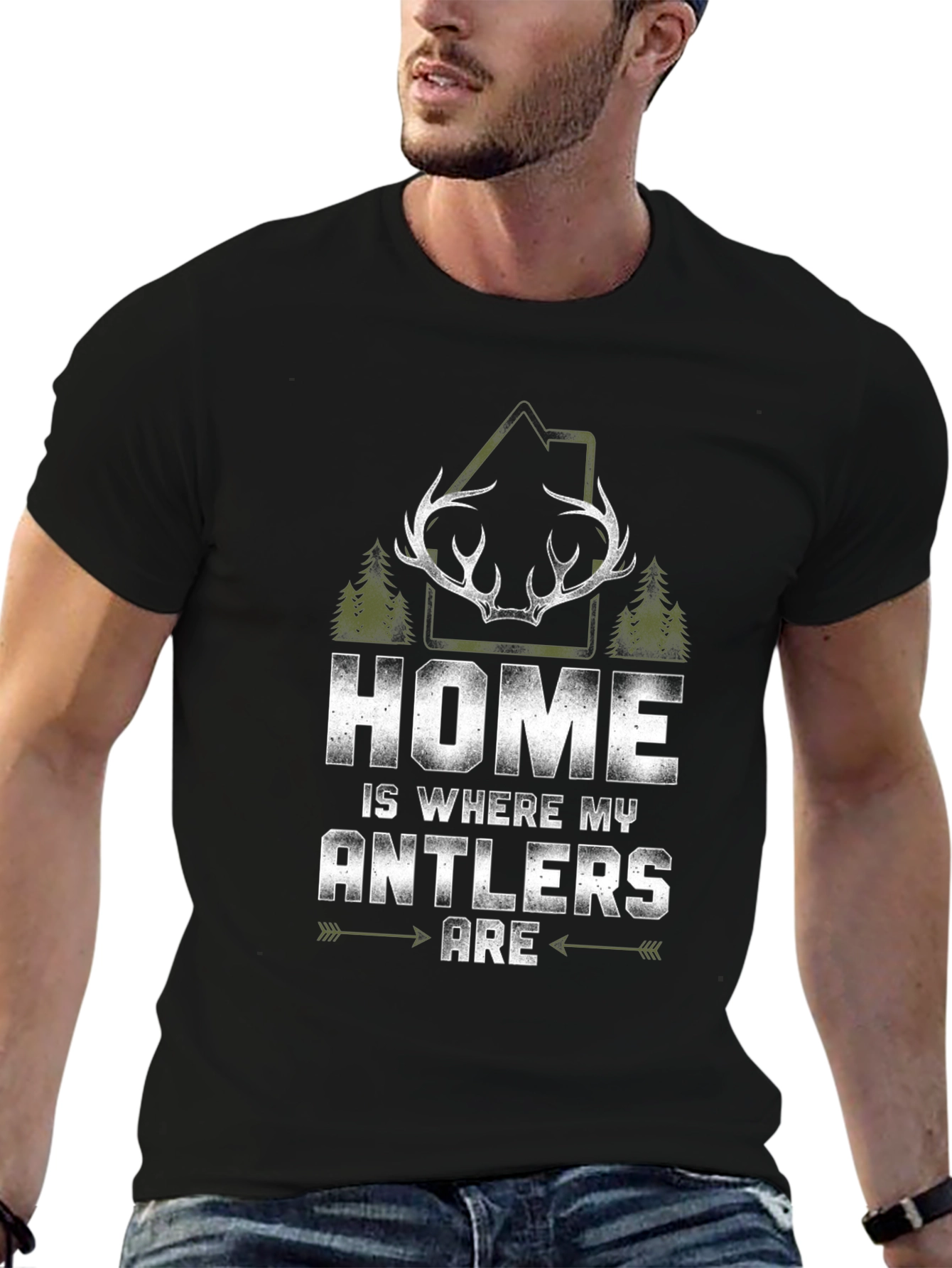 Home is Where My Antlers Are Tee