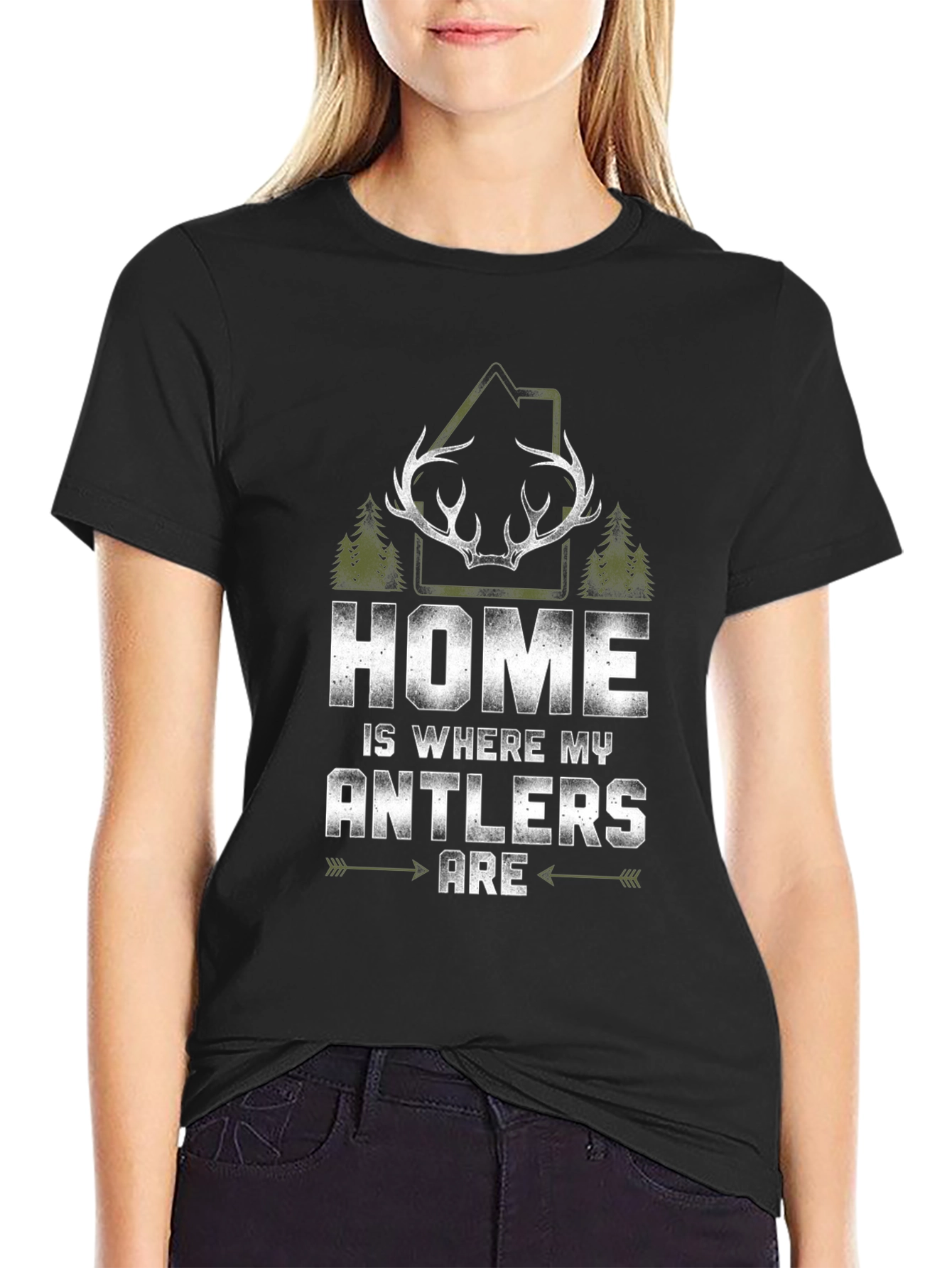 Home is Where My Antlers Are Tee