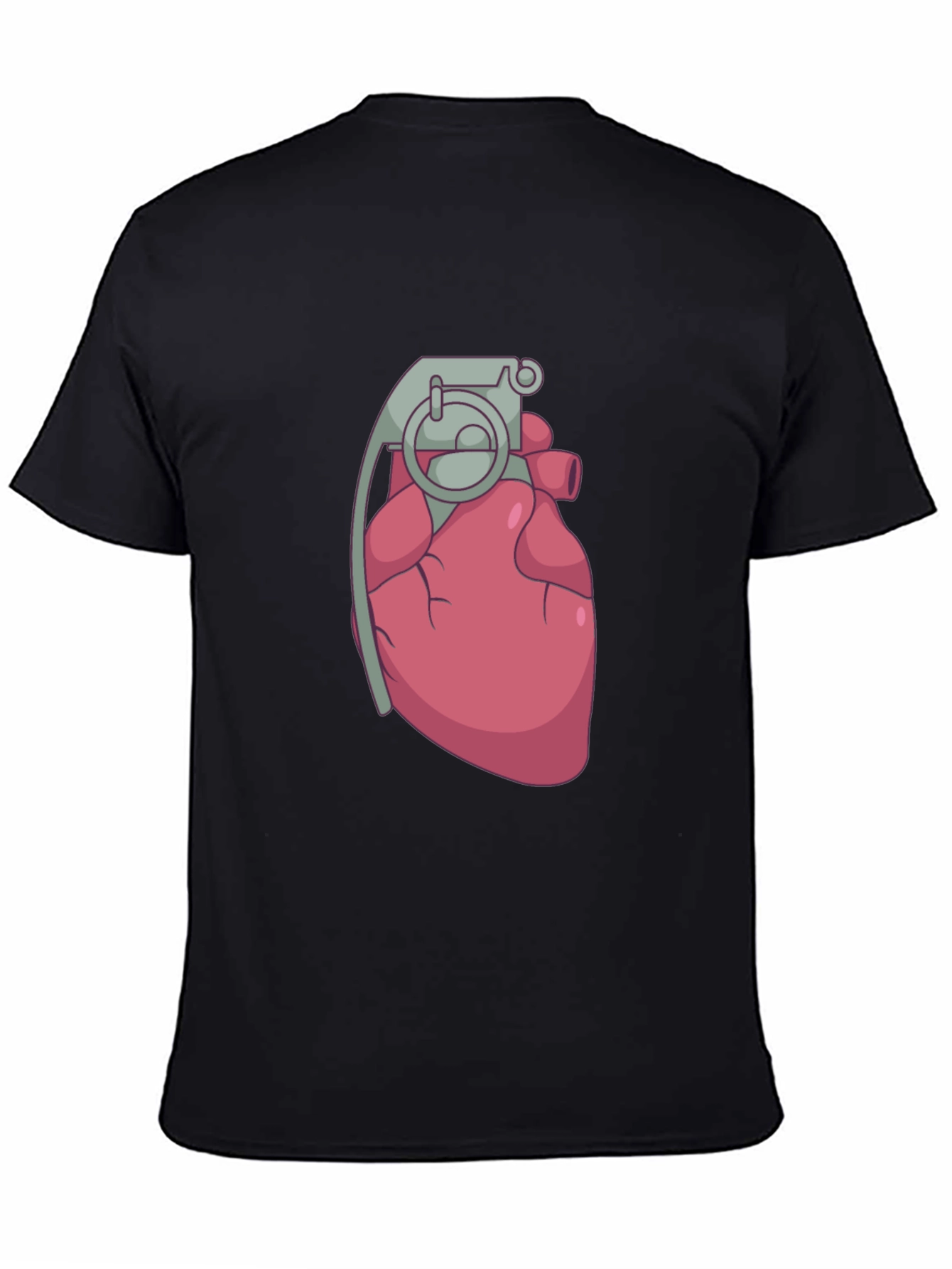 Heart Grenade Black T-Shirt