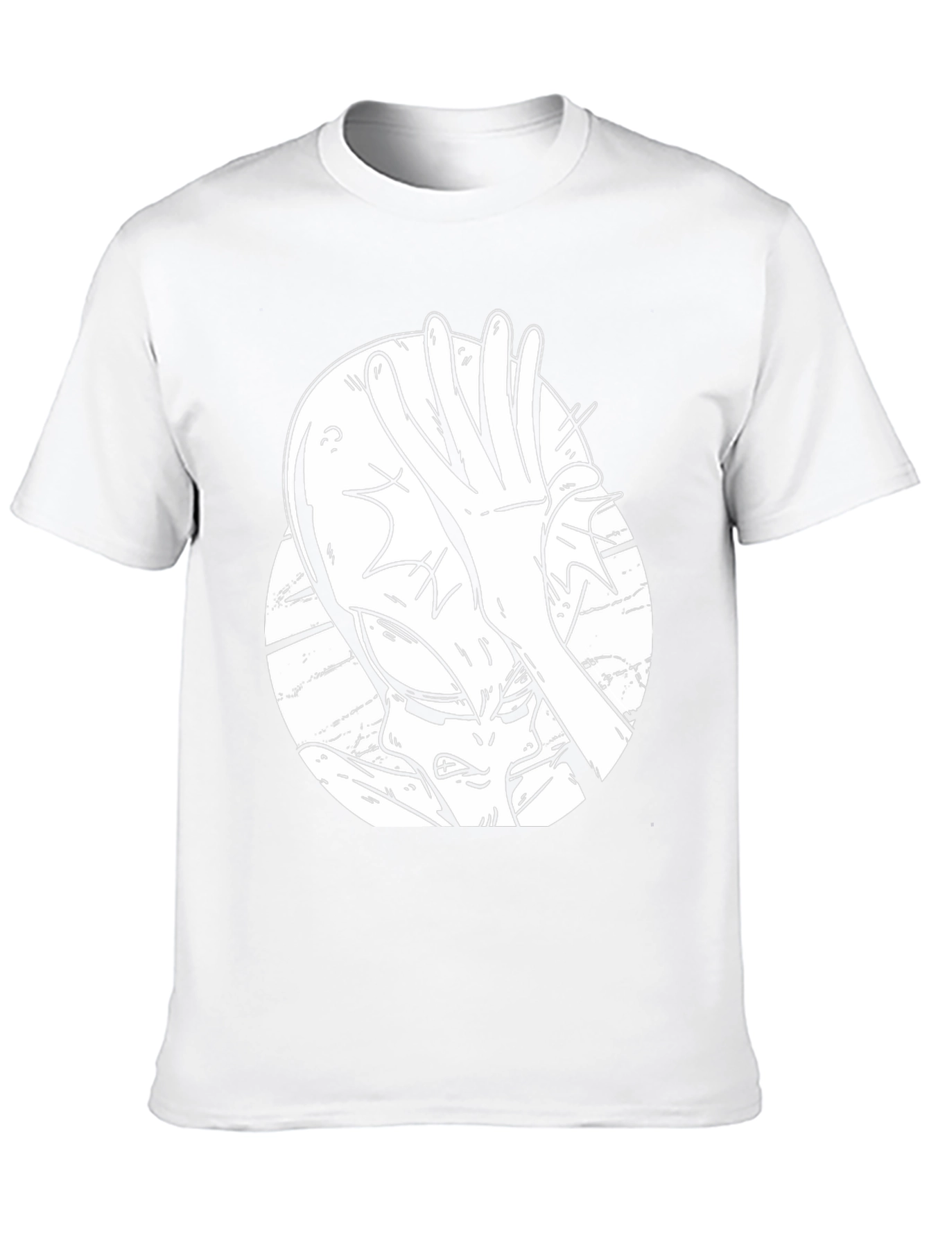 Alien Facepalm Graphic Tee - Black Cotton T-Shirt