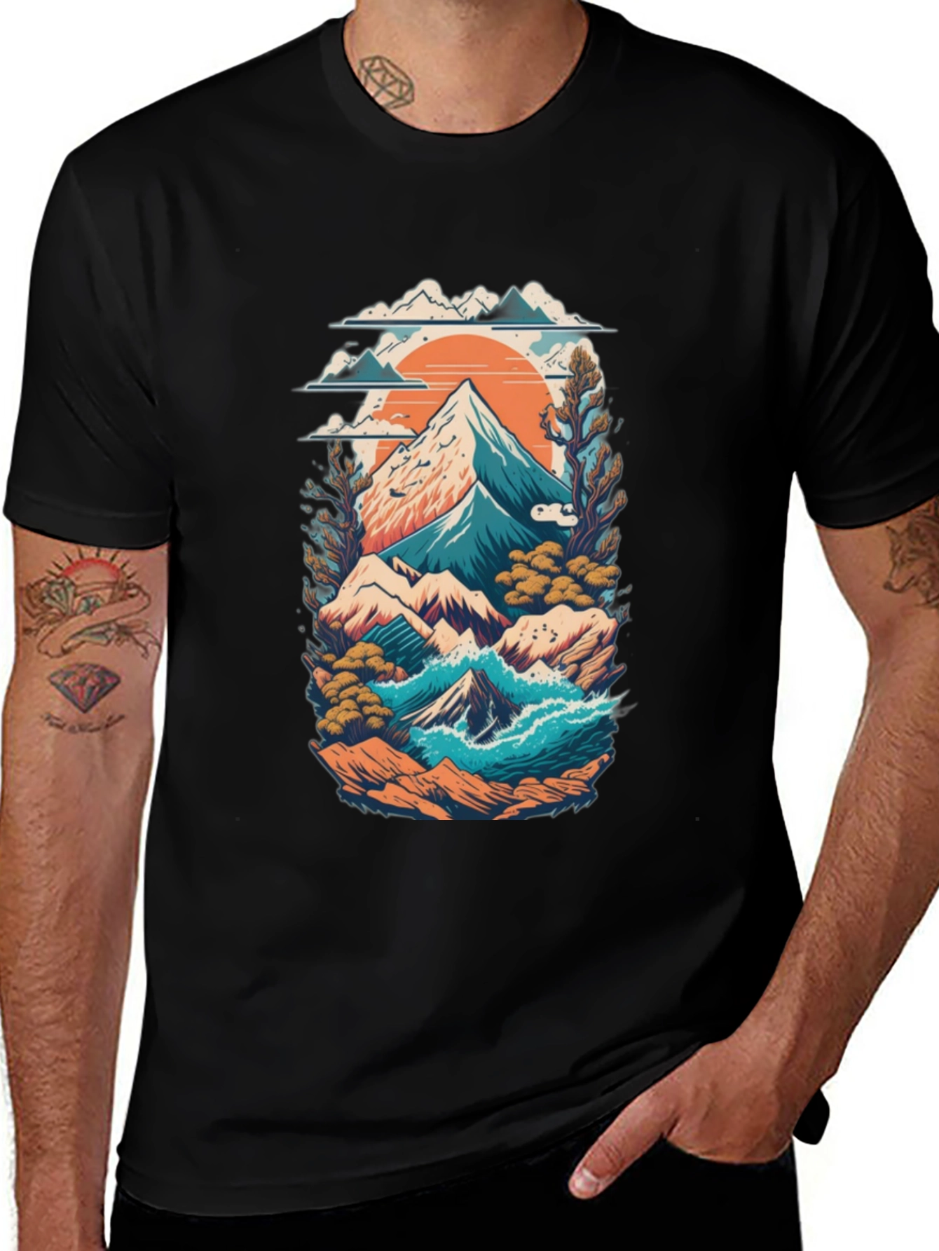 Mountain Landscape Graphic Tee