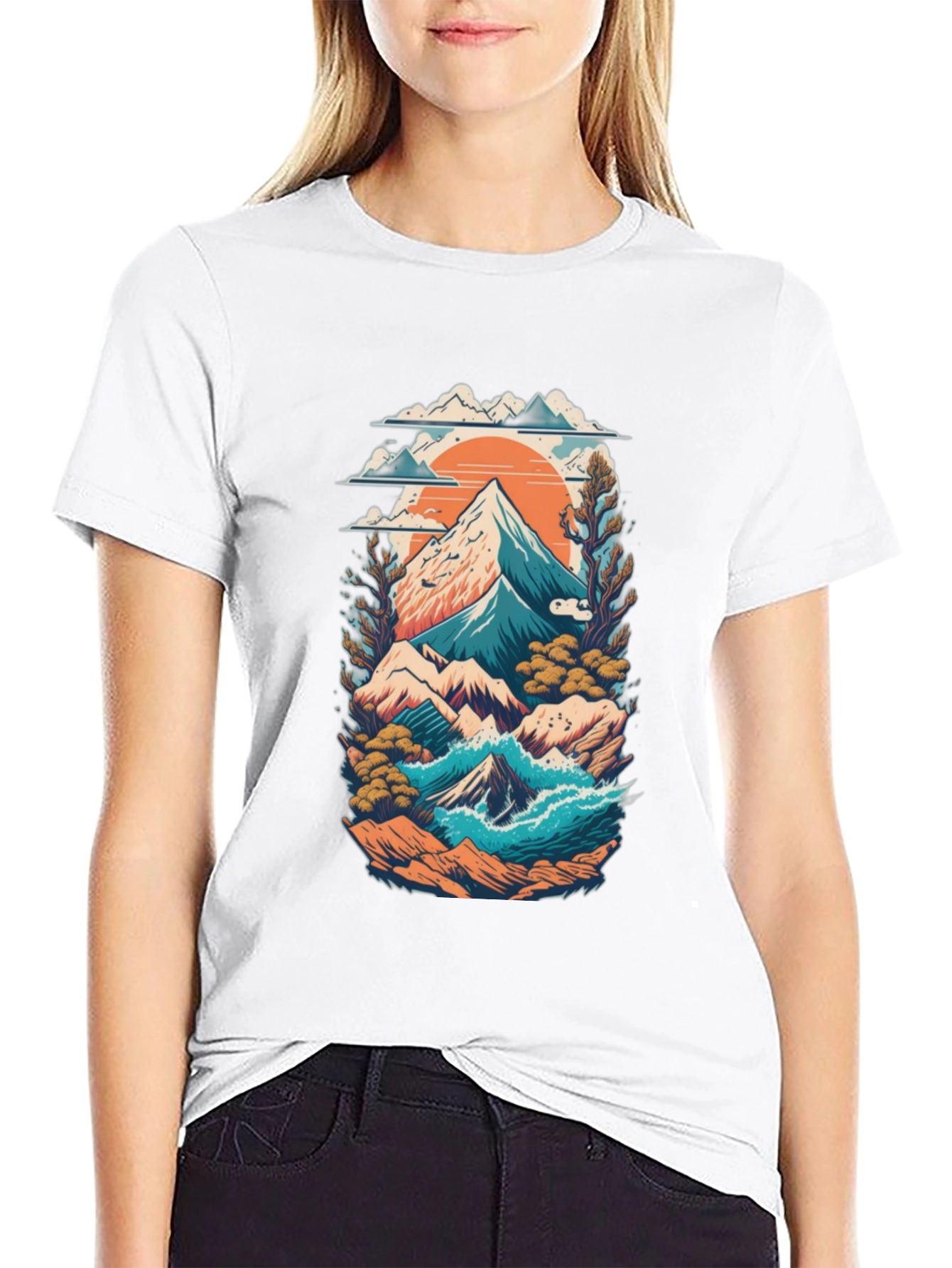 Mountain Landscape Graphic Tee