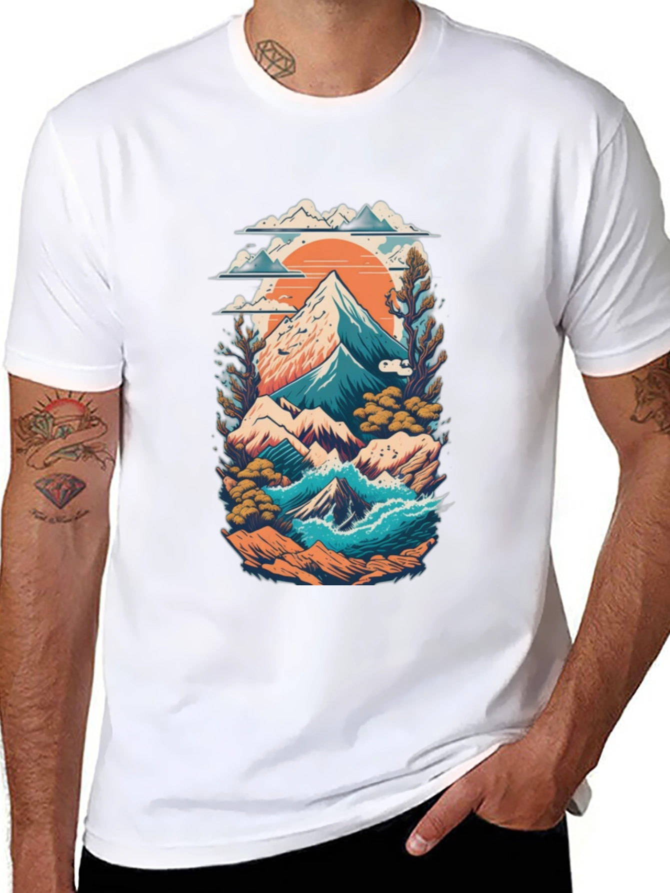 Mountain Landscape Graphic Tee