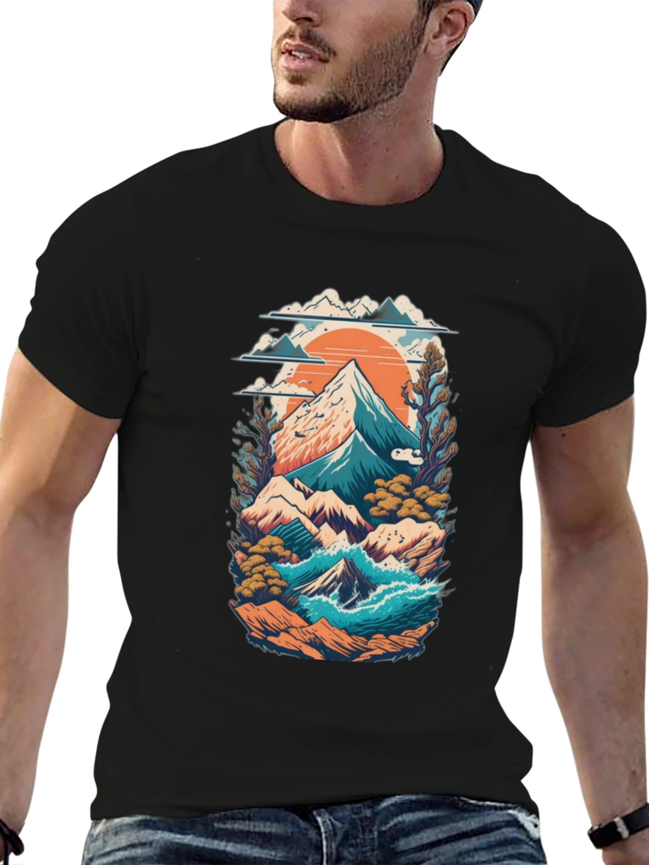 Mountain Landscape Graphic Tee