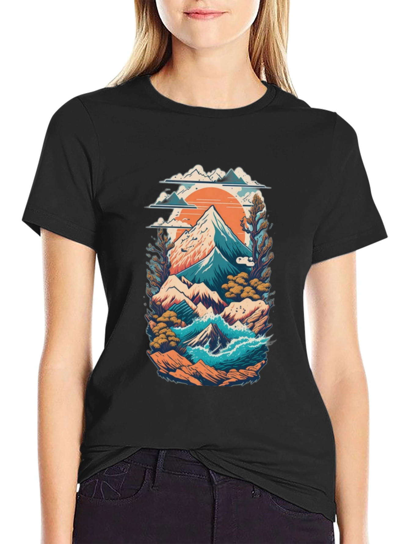 Mountain Landscape Graphic Tee