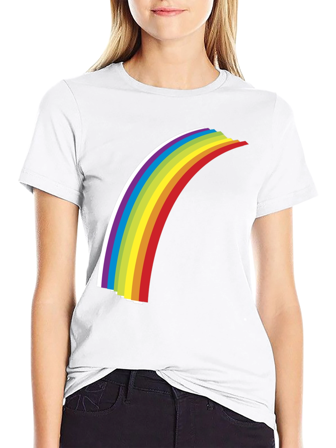 Rainbow Graphic Tee - Bold Statement Shirt