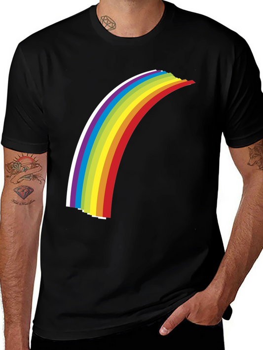Rainbow Graphic Tee - Bold Statement Shirt