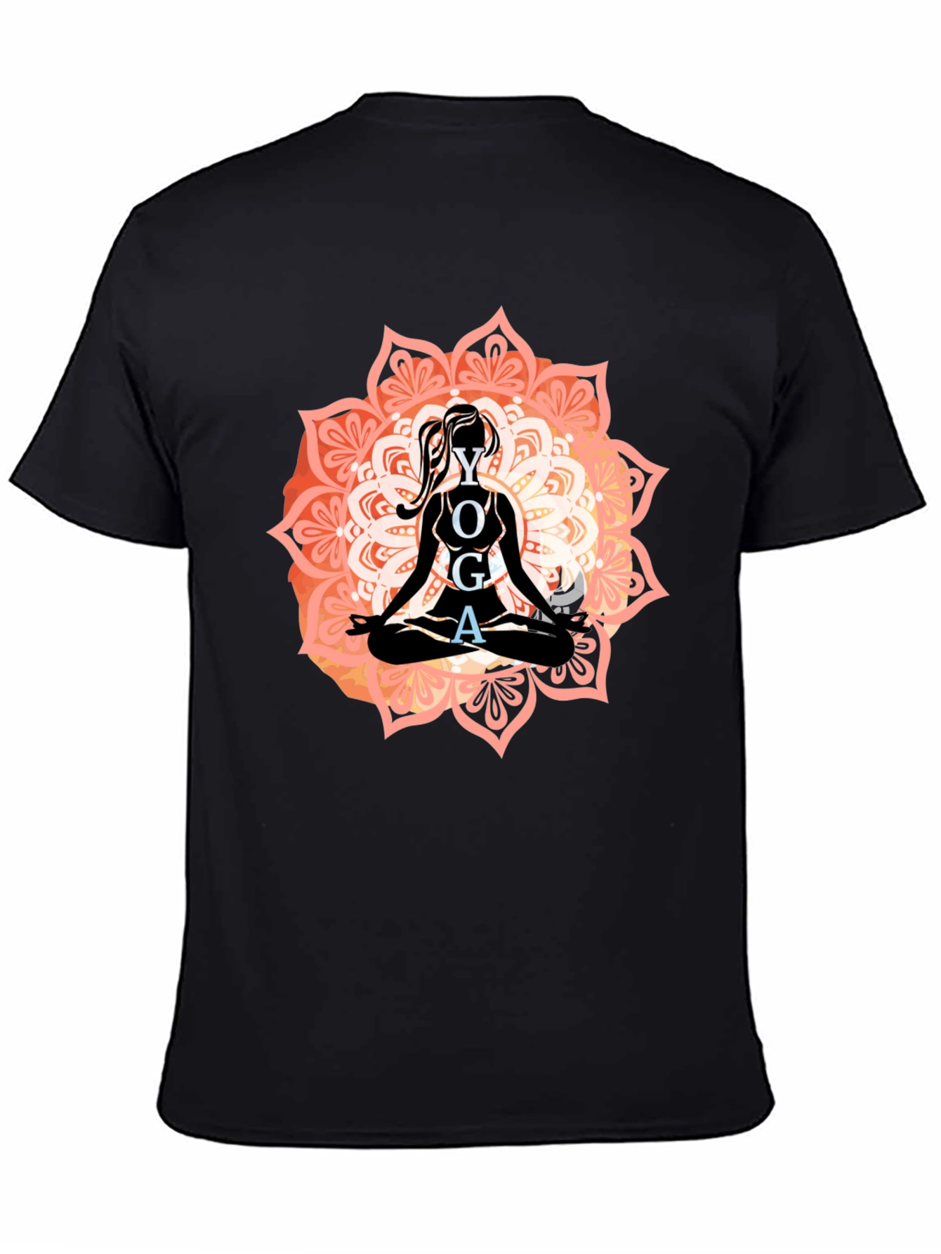 Yoga Mandala Graphic T-Shirt - Relaxed Fit