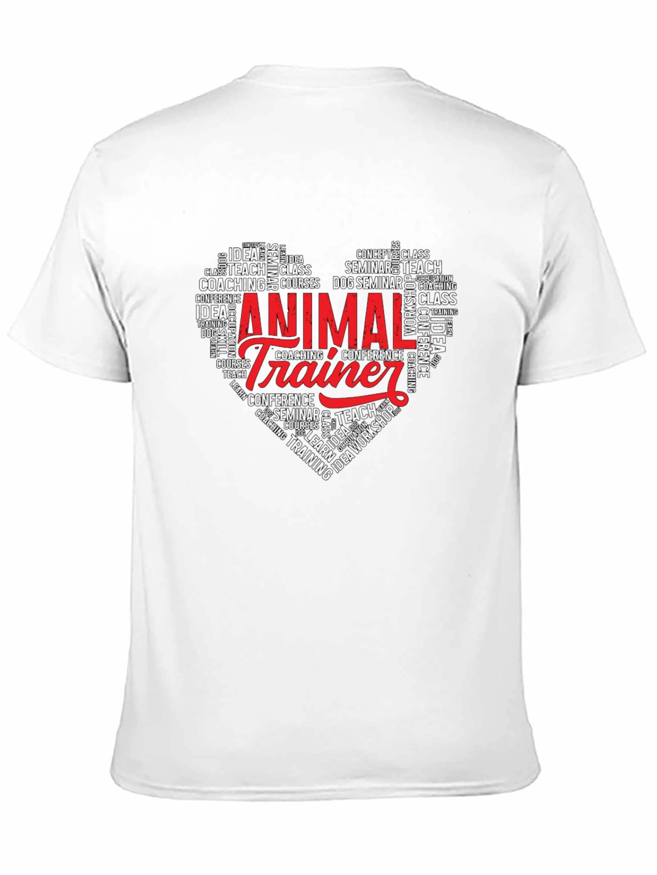 Animal Trainer Heart Word Art T-Shirt