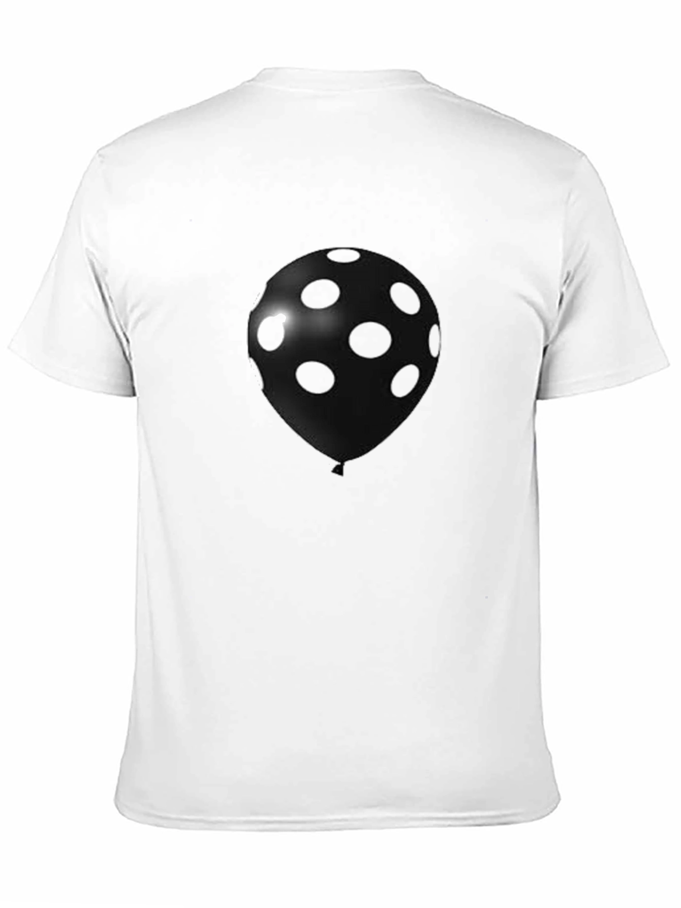 Polka Dot Balloon Graphic Tee - Black