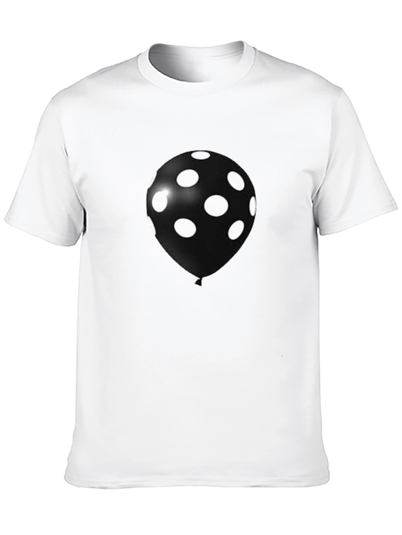 Polka Dot Balloon Graphic Tee - Black