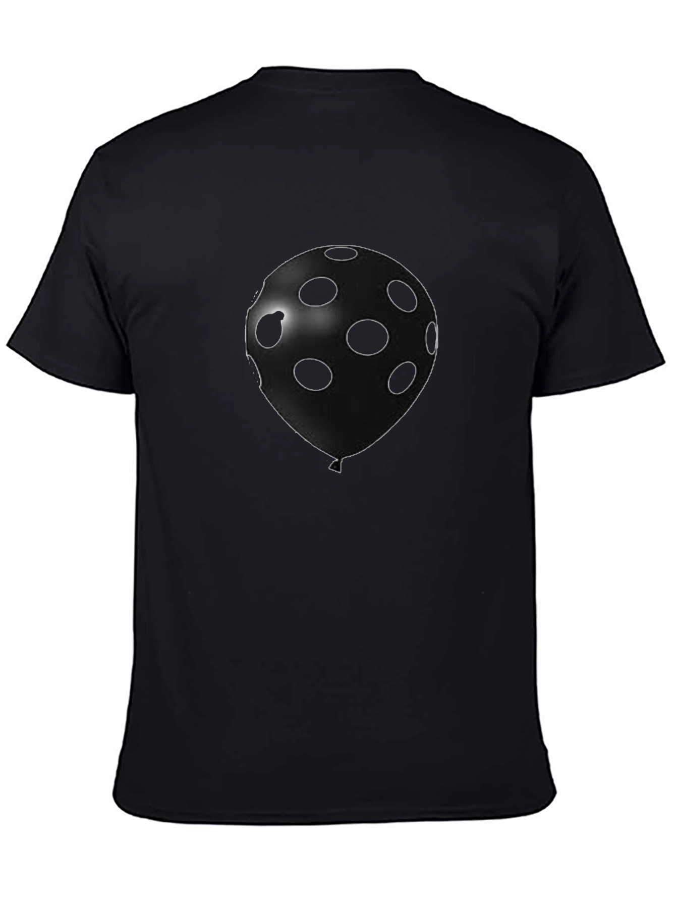 Polka Dot Balloon Graphic Tee - Black