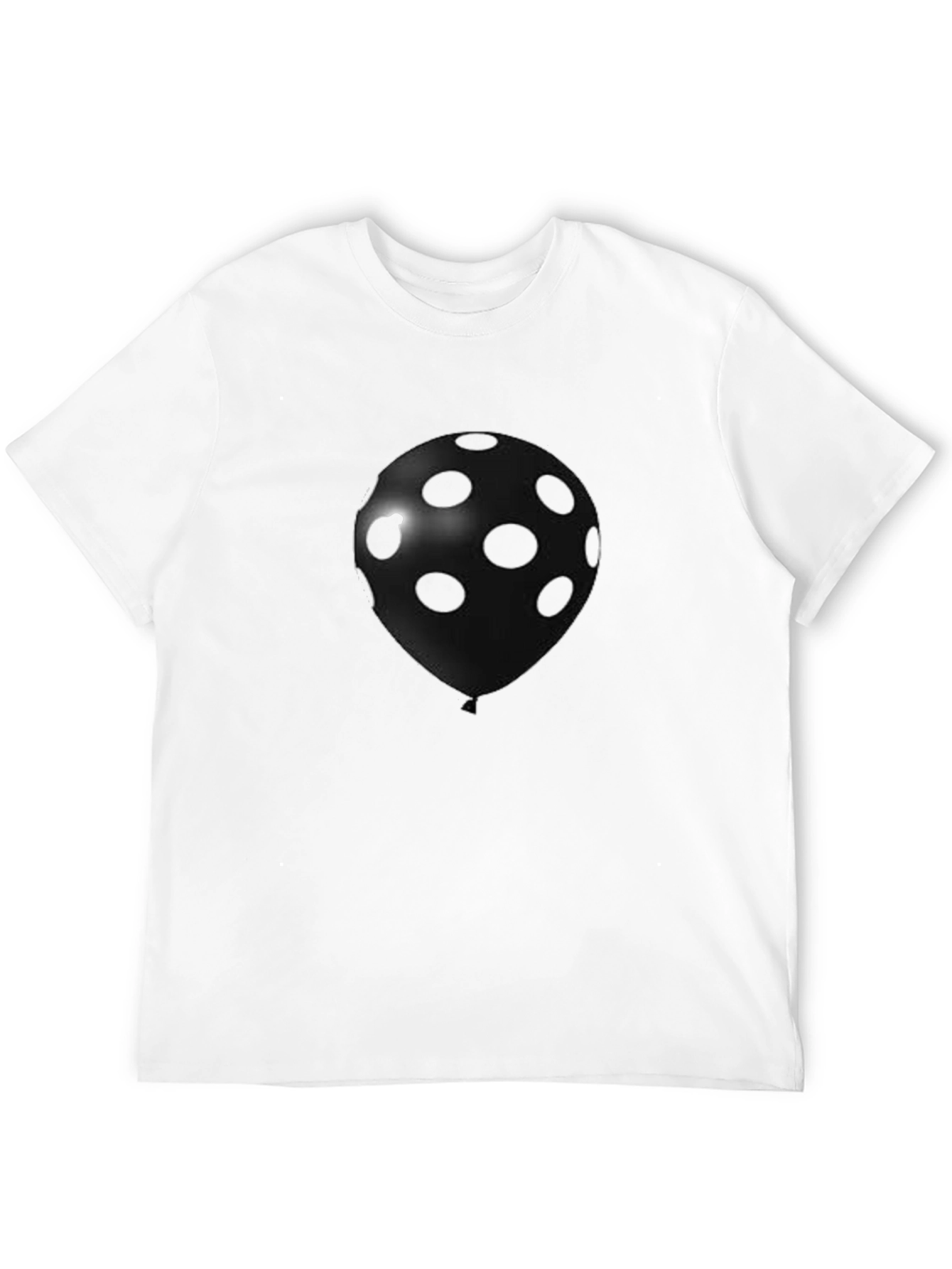 Polka Dot Balloon Graphic Tee - Black